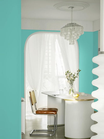 Dimoon 236.2''x17.7''Mint Green Peel and Stick Wallpaper Contact Paper Modern - Image 8