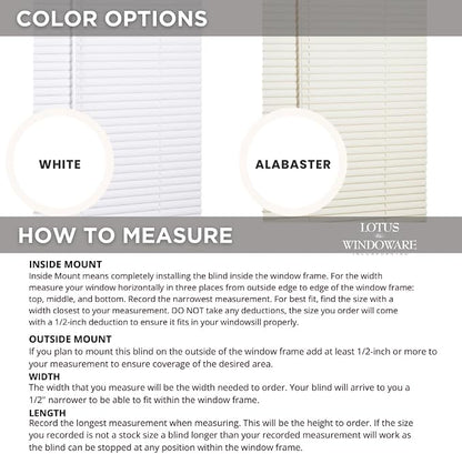LOTUS & WINDOWARE Cordless Mini Blind, Window Blinds - Image 6