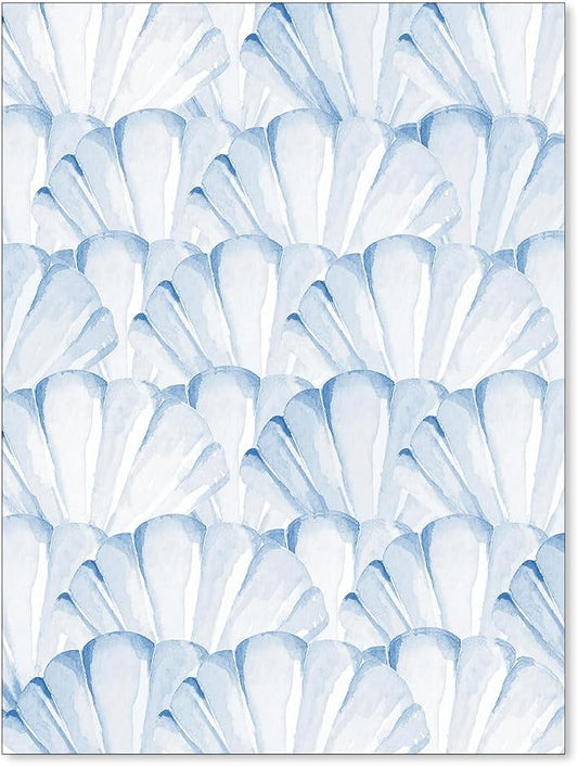 Light Blue Shell Poster Vintage Coastal Cowgirl Wall Art Modern Fashion Preppy by Unknown