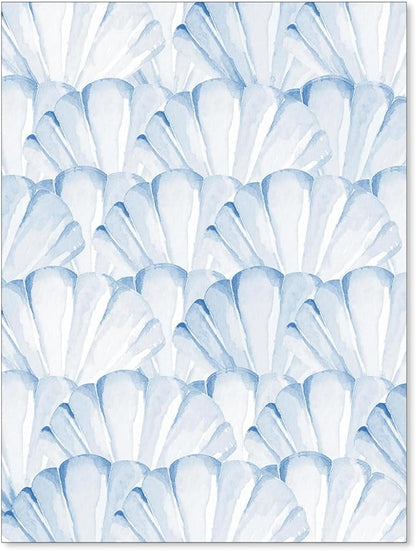 Light Blue Shell Poster Vintage Coastal Cowgirl Wall Art Modern Fashion Preppy by Unknown
