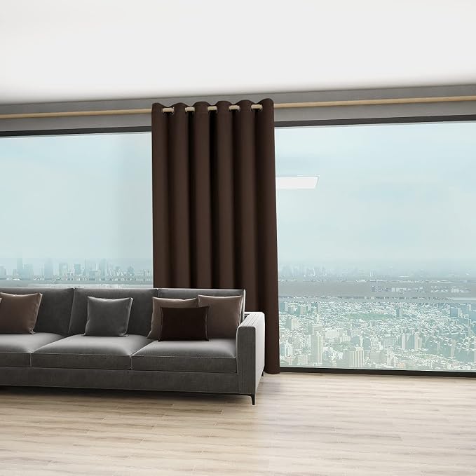 BONZER Room Divider Curtain Screen Partitions Total Privacy Wall Grommet Wide - Image 4