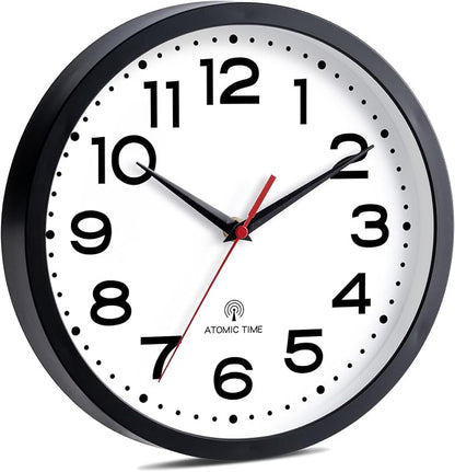 Roymnie Atomic Wall Clock 14 Inch, Modern Clock Battery Operated Classic Analog - Image 2