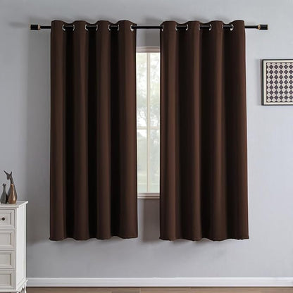 IGEMAEVE Blackout Curtains 72 Inch Length 2 Panels Set, Grommet Energy Saving by IGEMAEVE