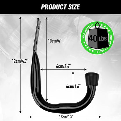 Heavy Duty Garage Storage Hooks, 6-piece Bike Hooks - Image 3