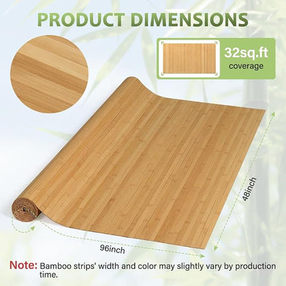 LUCKUP Bamboo Wall Panel for Interior Wall Decor, Kitchen & Office - Image 2