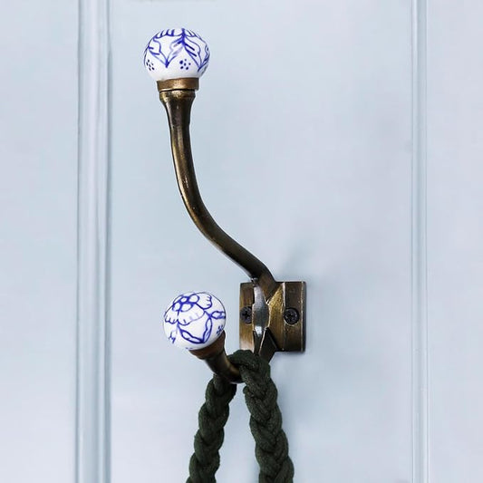 IndianShelf 44Lb. 6 Pieces Heavy Duty Decorative Double Hooks - Image 2