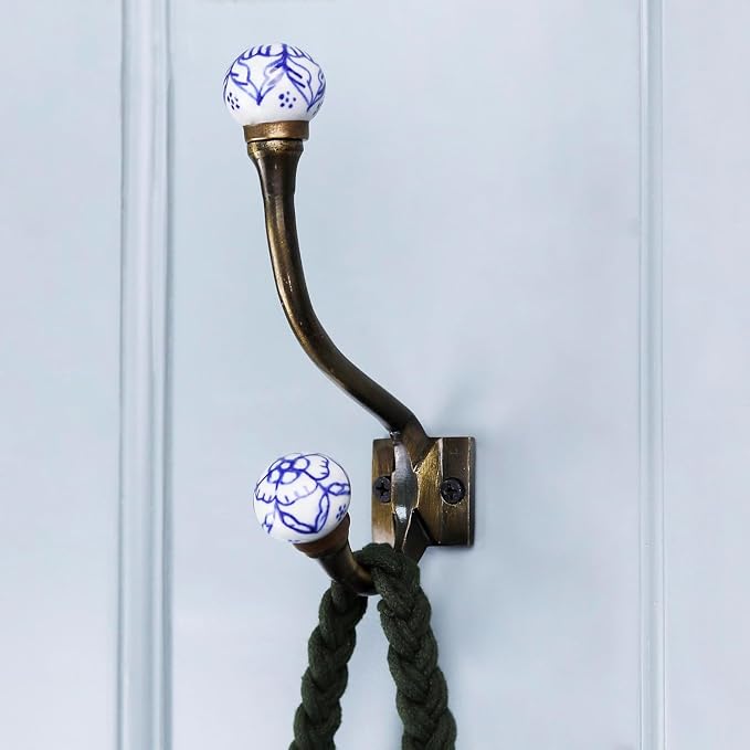 IndianShelf 44Lb. 6 Pieces Heavy Duty Decorative Double Hooks - Image 2