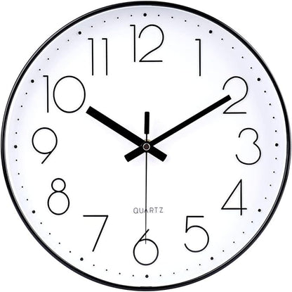 Wall Clock 12 Inch Silent Non-Ticking Modern Wall Clocks Battery Operated by HorizentWallClock