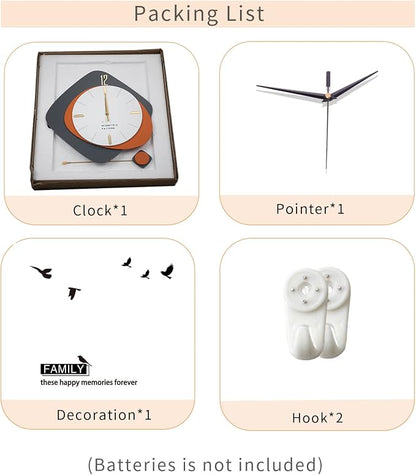 FLEBLE Large Wall Clocks for Living Room Decor Big Modern Decortive Wall Clock - Image 7