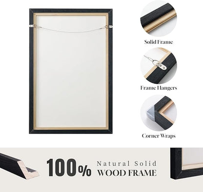Extra Large Framed Neutral Abstract Wall Art - Image 6