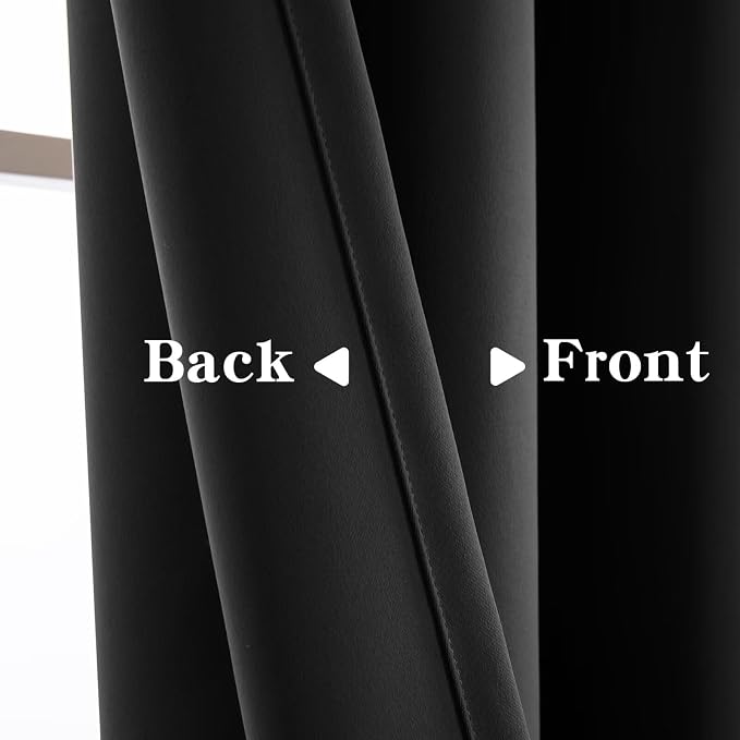 IGEMAEVE Blackout Sliding Door Curtains 84 Inch Length, Extra Wide Room Divider - Image 3