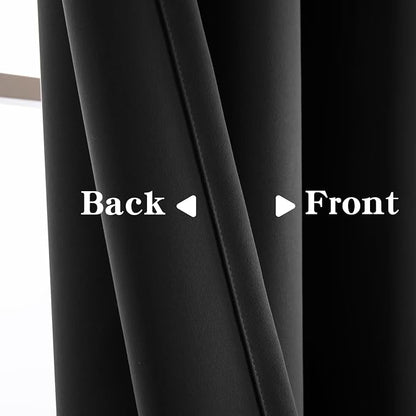 IGEMAEVE Blackout Sliding Door Curtains 84 Inch Length, Extra Wide Room Divider - Image 3