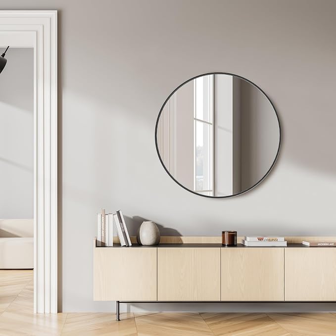 Sweetcrispy 28 Inch Round Wall Mirror - Image 6