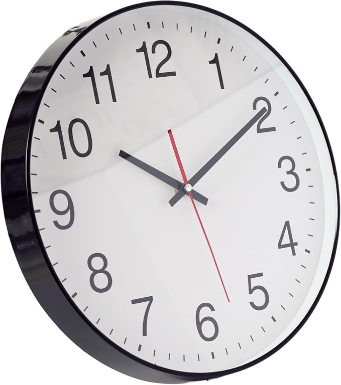 Spinaround Wall Clock, Modern Wall Clocks Battery, Silent Non-Ticking Analog - Image 3