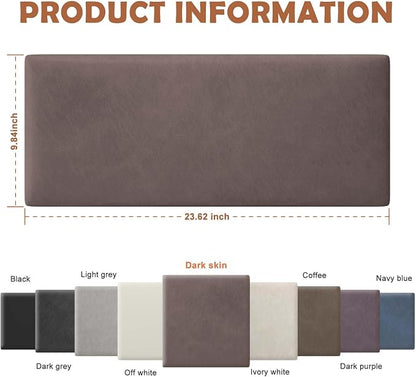 iNOW Wall Mounted Upholstered Headboard King, 3D Peel and Stick Soundproof Wall - Image 3