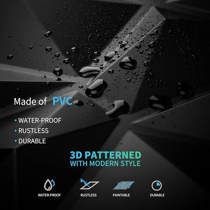 Art3d Decorative 3D Wall Panels in Diamond Design - Image 6