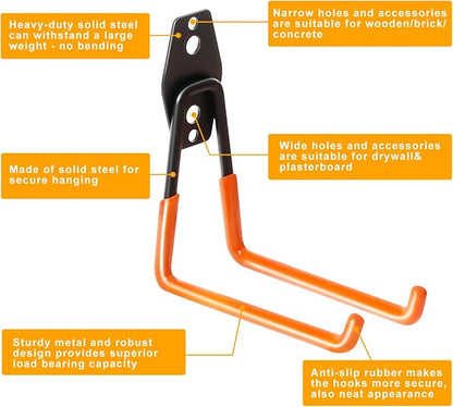 KURUI Heavy Duty Wall Hook for Tool/Water Hose, Garden Hose Holder Wall Mount - Image 5