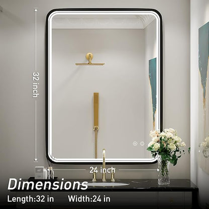 32x24 Inch LED Bathroom Mirror - Image 7