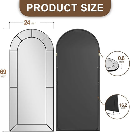 Wall Mirror, Full Length Floor, Window Pane - Image 5