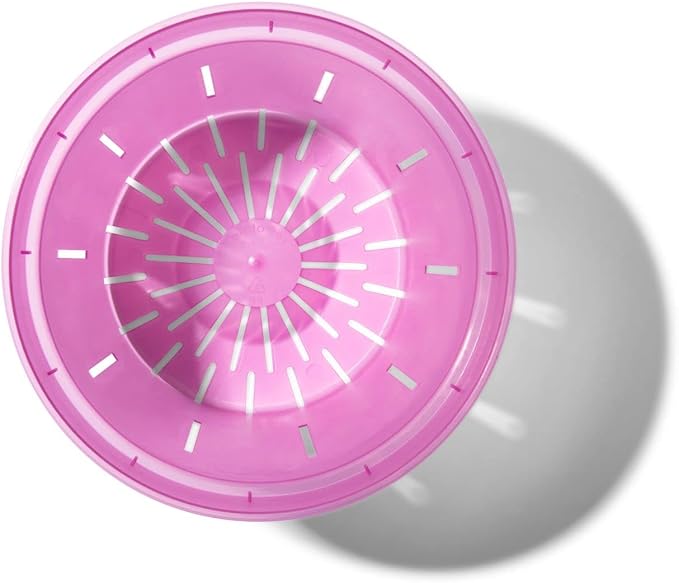 rePotme Orchid Pot - 8 inch Slotted Orchid Pots with Holes - 3 Pack (Rose Quartz)