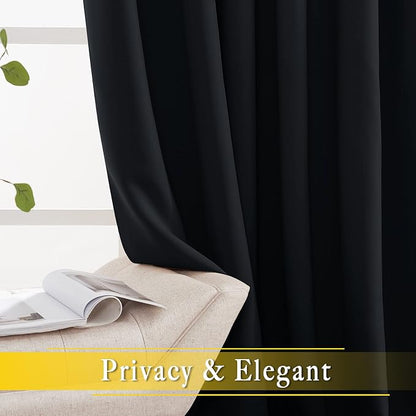 NICETOWN Black Out Curtain for Sliding Glass Door, Grommet Thermal Insulated - Image 6