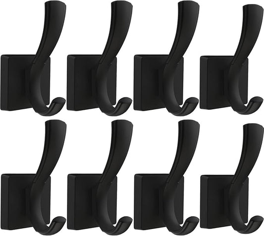 TOFIIGREM Black Wall Hooks Coat Hook, Towel Hooks Robe Hook by TOFIIGREM