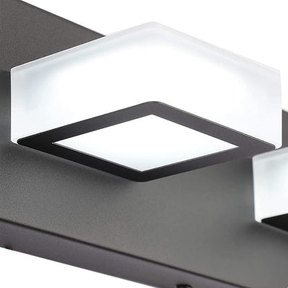 Ralbay 46" LED Modern LED Black Vanity Lights Fixtures 7 Lights Acrylic Matte - Image 6