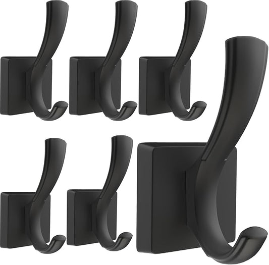 TOFIIGREM Black Towel Hooks Coat Hooks by TOFIIGREM