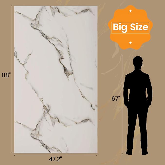 KASARO Peel and Stick Backsplash Wall Tile, 118 × 47 inch, Self-Adhesive - Image 4