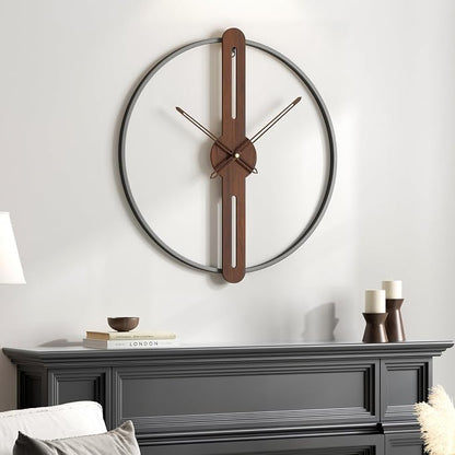 Cuspin 16 Inch Wall Clock, Modern Silent Non Ticking Battery Operated Wall - Image 2