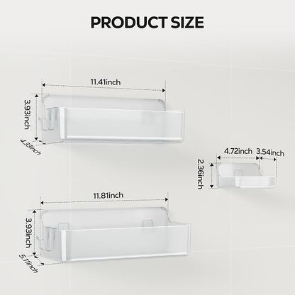 Nieifi Adhesive Wall Shelf, Shower Shelves, Shower Organizer - Image 2