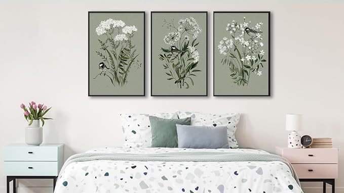 Large Flowers Canvas Wall Art - Image 3