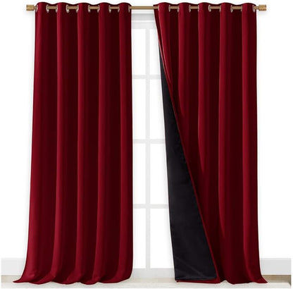 NICETOWN Truly Blackout Drapes for Living Room, Heavy-Duty Full Light Shading - Image 2