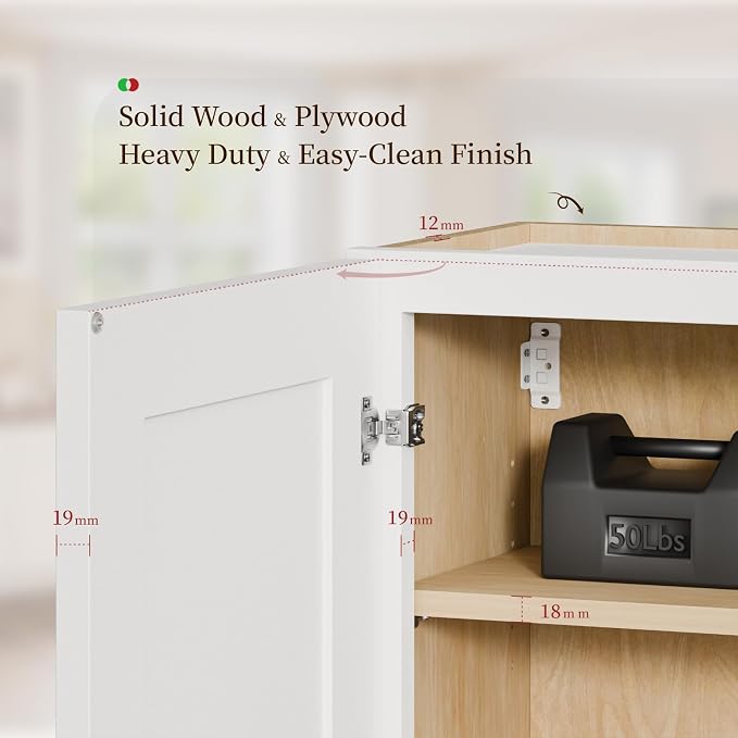 Kisart Laundry Room Cabinets Wall Mounted - Image 5