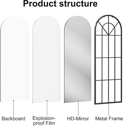 Degfig Arched Full Length Mirror - Image 8