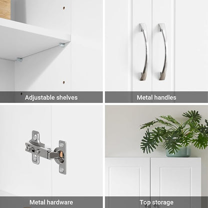 SoBuy Wall Cabinet Over the Toilet, Medicine Cabinet - Image 7
