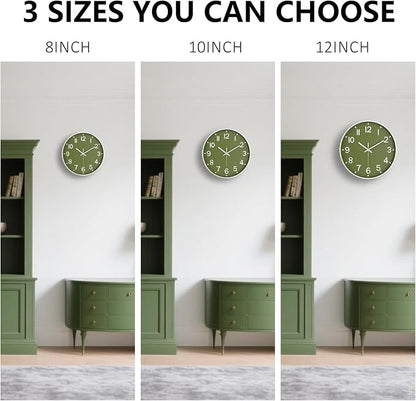 Wall Clocks Battery Operated, 12 Inch Non Ticking Wall Clock, Silent Analog - Image 9