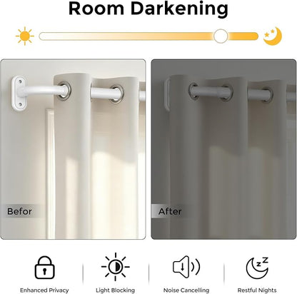 2 Pack Curtain Rods 36-120 Inch, Living Room, Sliding Door - Image 3