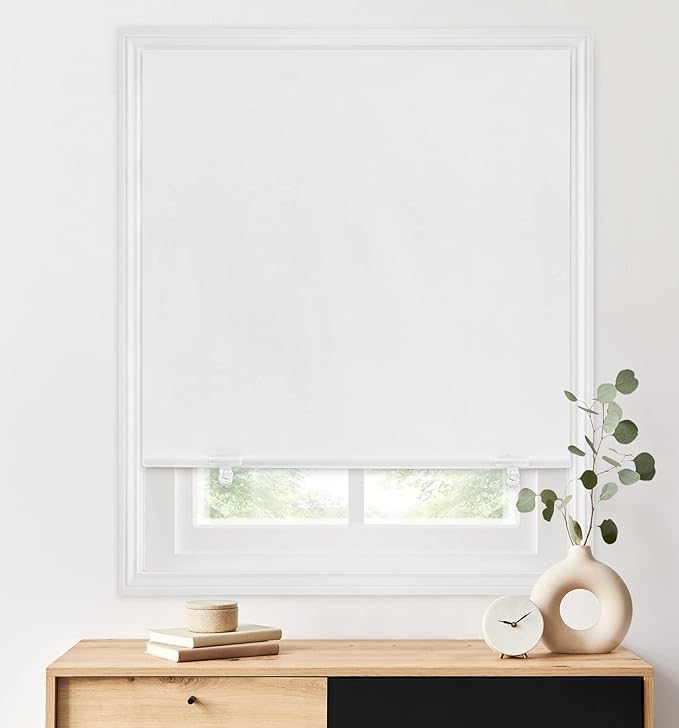 LazBlinds 100% Blackout Door Curtain, No Tools No Drill Cordless Blinds - Image 5