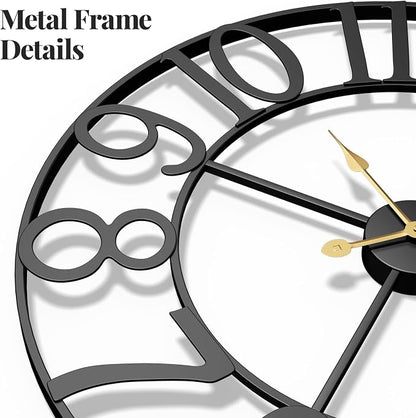 Cuspin 36 Inch Wall Clock, Large Wall Clock Decorative - Image 4