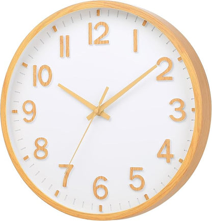 Wall Clocks Battery Operated 8 inch Modern Wall Clock, Silent Non Ticking Wall - Image 2