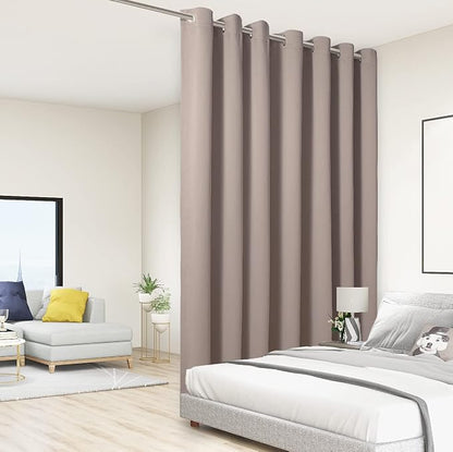 BONZER Room Divider Curtain Total Privacy Wall Noise Reducing Wide Blackout by Bonzer