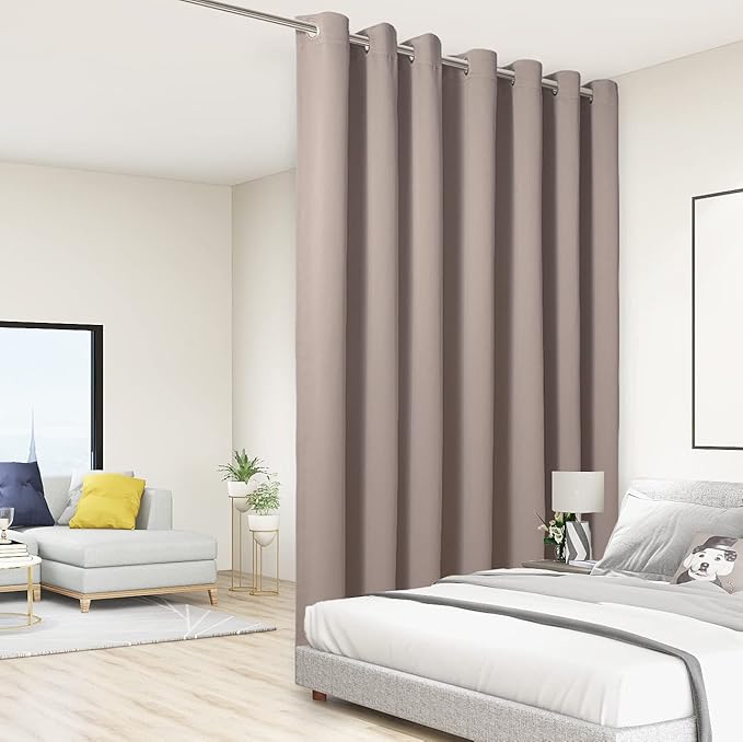 BONZER Room Divider Curtain Total Privacy Wall Noise Reducing Extra Wide by Bonzer