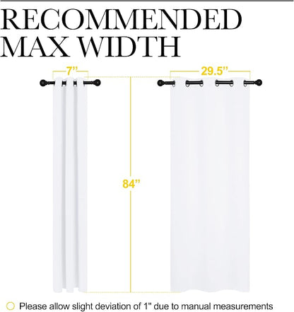 NICETOWN 50% Light Blocking Curtain Panels - Image 2