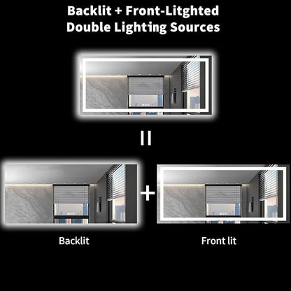 LOAAO 72X32 LED Bathroom Mirror - Image 6