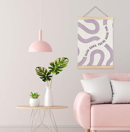 Yomisex Purple Slow Down You're Doing Fine Inspirational Wall Art Poster - Image 4