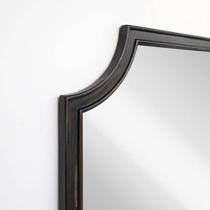 WallBeyond 20" x 30" Full Scalloped Corners Arch Rectangle Wall Mirror - Image 4