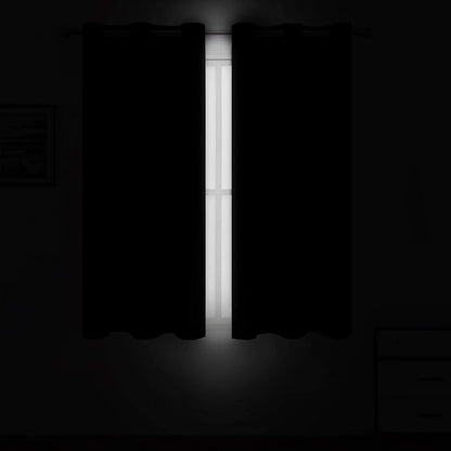 LEMOMO Black Thermal Blackout Curtains/38 x 63 Inch/Set of 2 Panels Room - Image 3