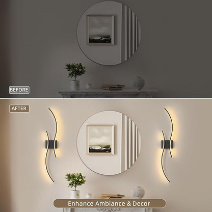 Battery Operated Wall Sconces Set of 2, Dimmable Modern LED Rechargeable Wall - Image 6