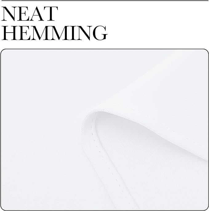 NICETOWN White Curtains for Bedroom, Short Curtains & Draperies for Small Window - Image 8